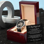 To My Boyfriend, Never forget that I LOVE YOU - Men's Openwork Watch Gift