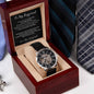 To My Boyfriend, Never forget that I LOVE YOU - Men's Openwork Watch Gift