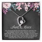 Aunt Niece Forever Heart Necklace | Aunt Niece Jewelry