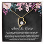 Aunt Niece Forever Heart Necklace | Aunt Niece Jewelry