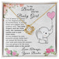To My Bestie and her Baby Girl | Love Knot Necklace