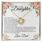 'Biggest Fan, Love You Dad' Love Knot Necklace