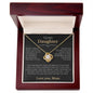 To My Daughter - Raise Yourself Up - Love Mom | Love Knot Necklace