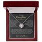 To My Daughter - Raise Yourself Up - Love Mom | Love Knot Necklace