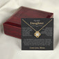 To My Daughter - Raise Yourself Up - Love Mom | Love Knot Necklace