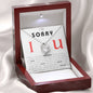 I'm Sorry, Makeup Necklace, Apology Gift, Forgiveness Necklace, I'm sorry necklace, im sorry gift, apology gift for her