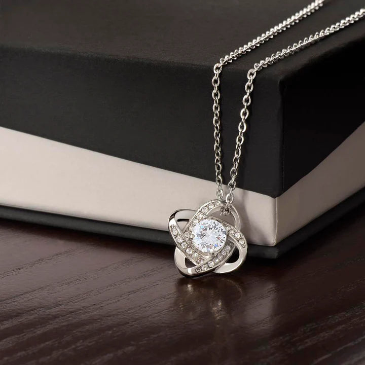 EL REGALO PERFECTO PARA EL AMOR DE MI VIDA / Collar de Nudo de Amor Y MENSAJE