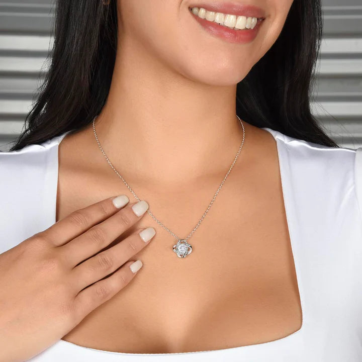 EL REGALO PERFECTO A MI HIJA / Collar de Nudo de Amor Y MENSAJE