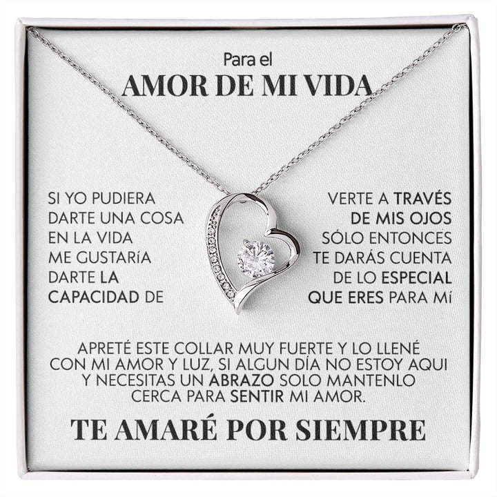 UN REGALO UNICO PARA EL AMOR DE MI VIDA / COLLAR Y MENSAJE