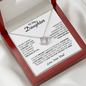 To My Daughter - "Believe In Yourself" Love Knot Necklace