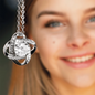 To My Daughter - "Believe In Yourself" Love Knot Necklace