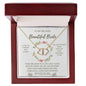 Beautiful Bride - I Love You Forever | 0.07 Ct Solid 10k Gold Infinity Hearts Necklace - Gift Set