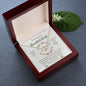 Beautiful Bride - I Love You Forever | 0.07 Ct Solid 10k Gold Infinity Hearts Necklace - Gift Set