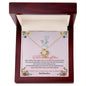 Granddaughter - Once Upon a Time There Was a Little Girl | Interlocking Heart Necklace