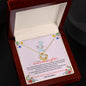 Granddaughter - Once Upon a Time There Was a Little Girl | Interlocking Heart Necklace