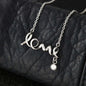 To My Daughter Never Forget - Love Dad - Love Scripted Necklace