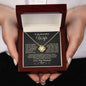 Gift for Wife "I Can't Live Without You" Gold Knot Necklace