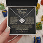 Gift for Wife "I Can't Live Without You" Gold Knot Necklace