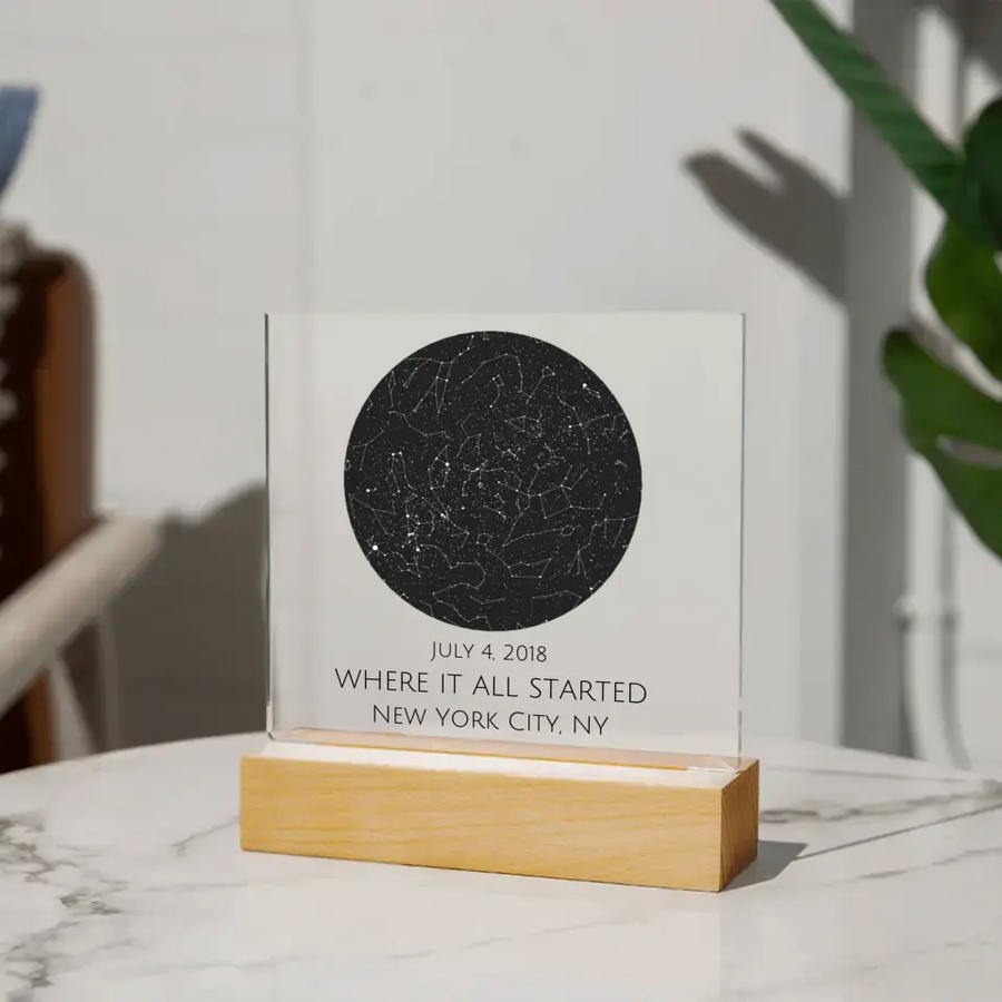 Star Map | Acrylic Square Plaque