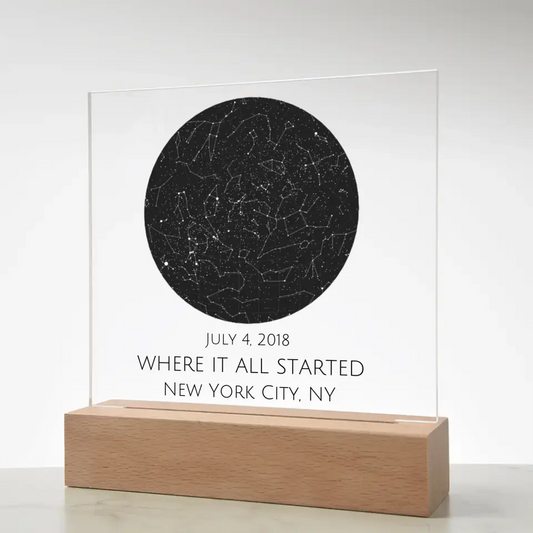 Star Map | Acrylic Square Plaque