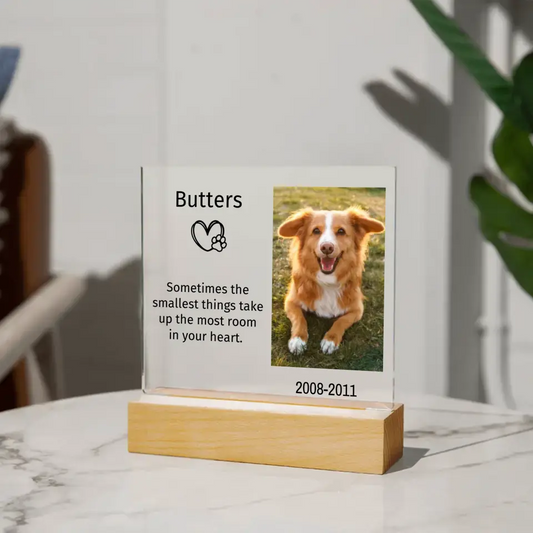 Pet Memory Photo | Acrylic Square Plaque