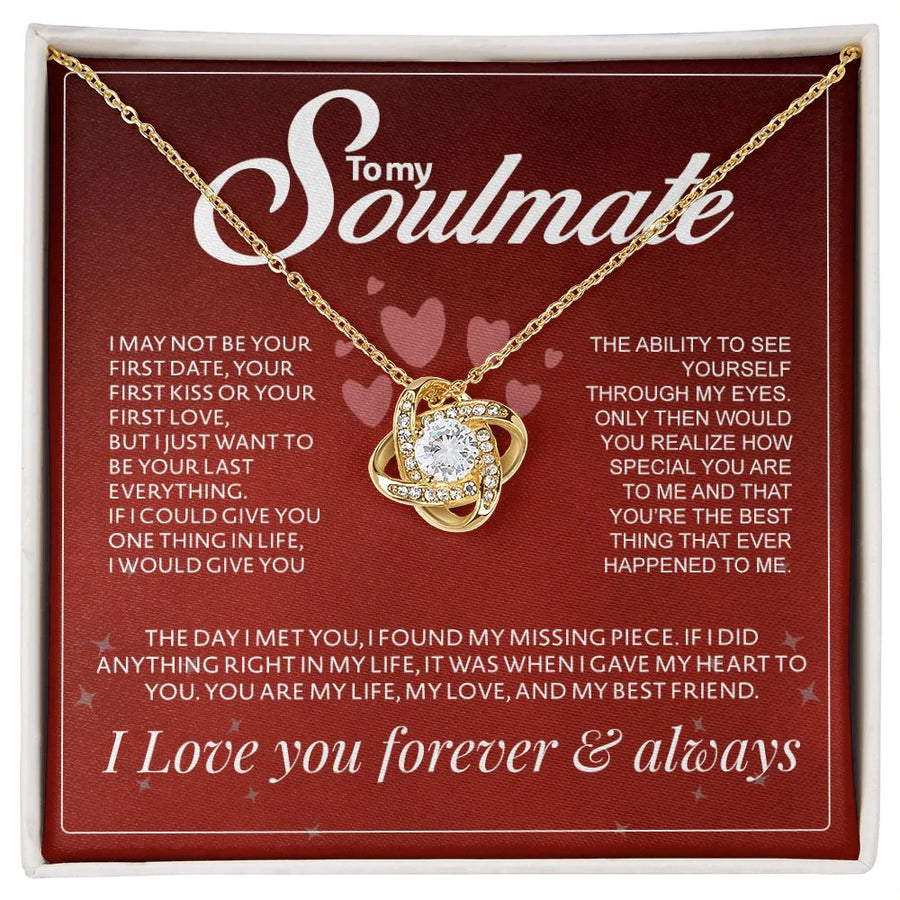 Soulmate Love Knot Necklace - Symbolize Your Eternal Connection