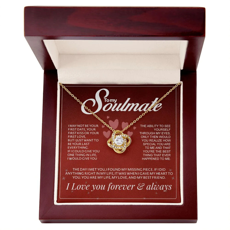 Soulmate Love Knot Necklace - Symbolize Your Eternal Connection