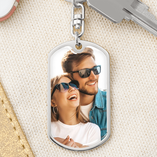 Personalized Photo Keychain (upload)