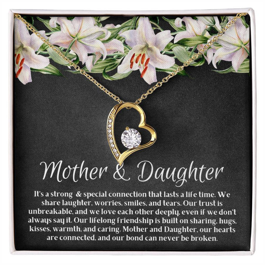 Mother and Daughter Forever Heart Necklace | Mother Daughter Jewelry