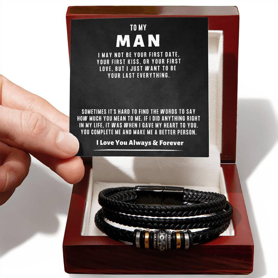 Bracelet for my Man, Gift for him, Birthday, Man Bracelet Gift, Graduation Gift, Husband, Boyfriend, Lover