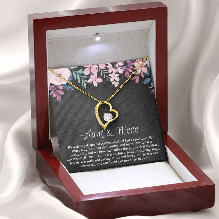 Aunt Niece Forever Heart Necklace | Aunt Niece Jewelry