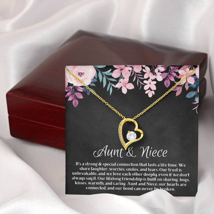 Aunt Niece Forever Heart Necklace | Aunt Niece Jewelry