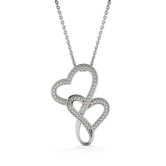 My Love - If I could give you on gift - Forever & Always | Double Heart Necklace