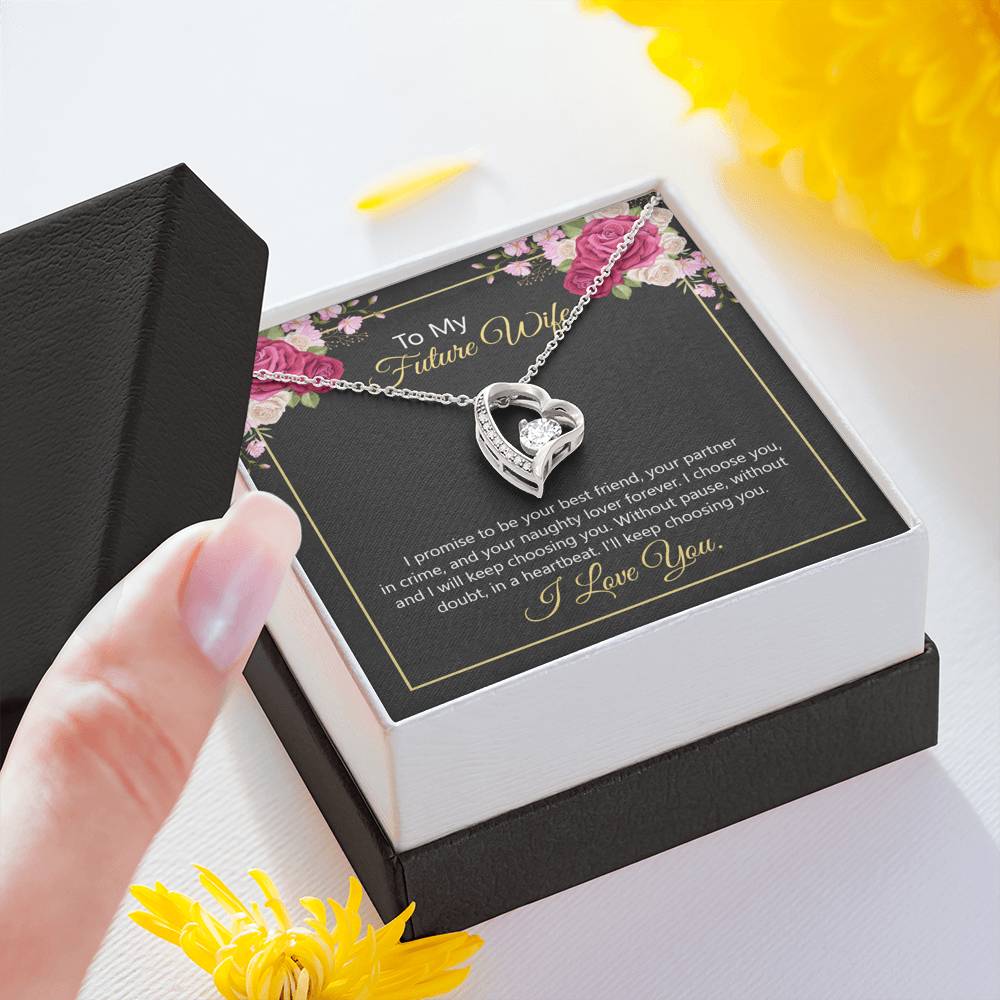 To My Future Wife - I promise to be your best friend - Forever Love Necklace