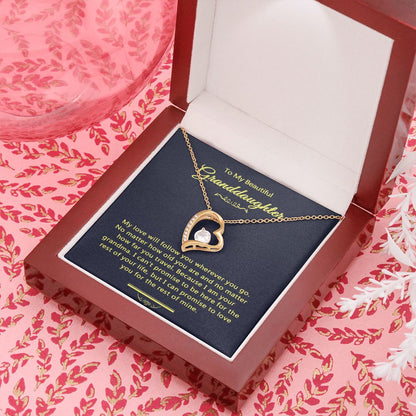 Granddaughter - My love will follow you wherever you go | Forever Love Necklace