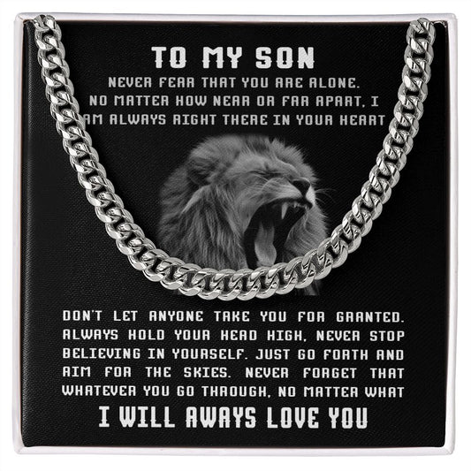 Son -  Don't let anyone take you for granted | Cuban Link Chain Necklace