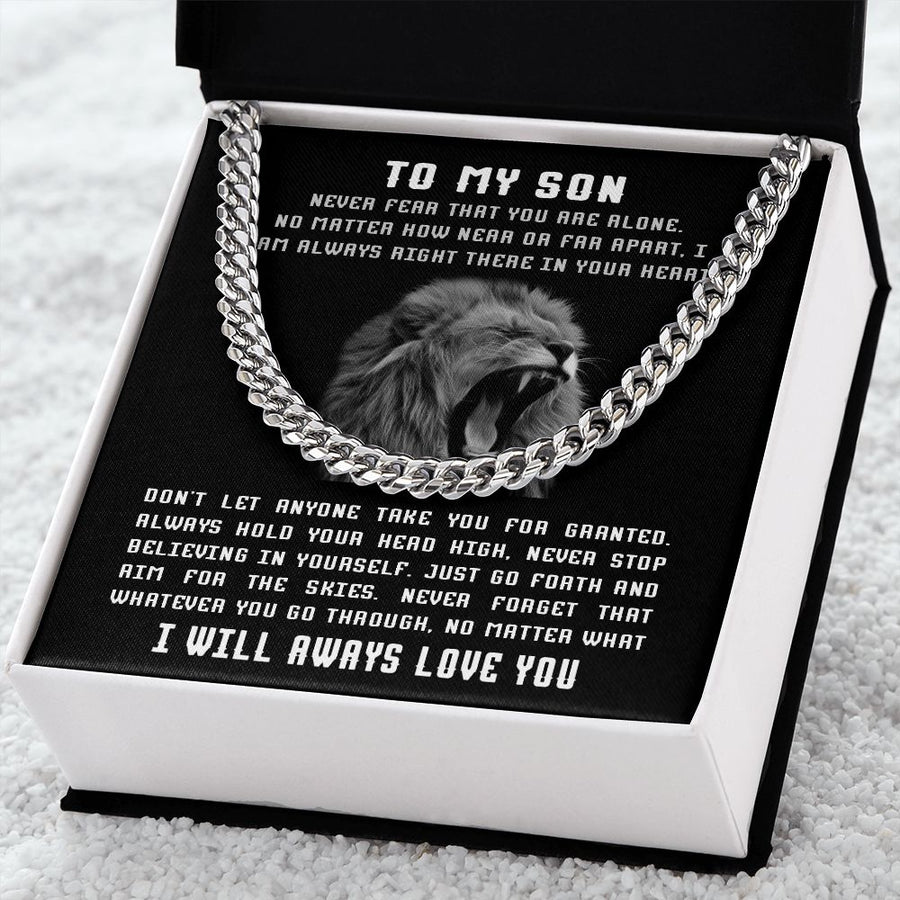 Son -  Don't let anyone take you for granted | Cuban Link Chain Necklace