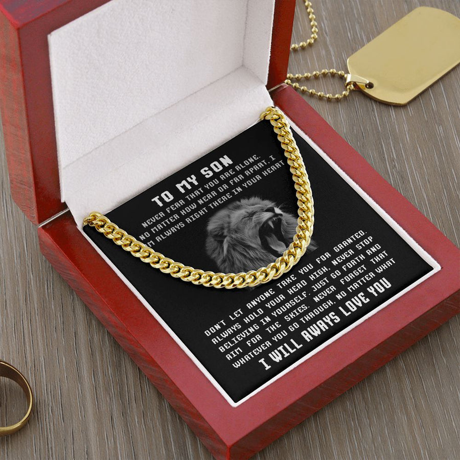 Son -  Don't let anyone take you for granted | Cuban Link Chain Necklace