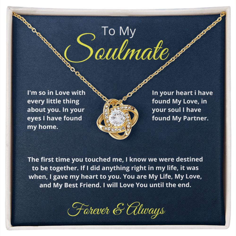 Soulmate Love Until the End Necklace - A Timeless Symbol of Forever Love