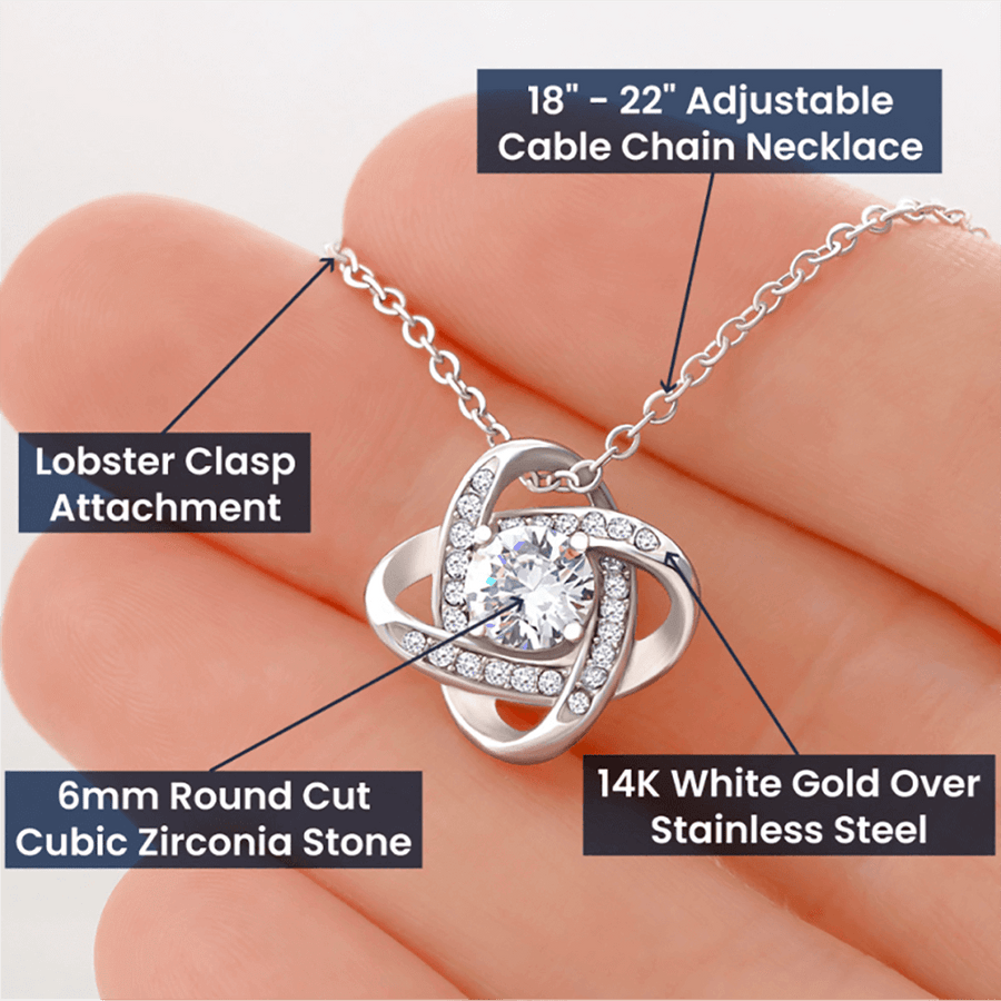 Gift For Wife - My Last Breath Love Knot Necklace oldy