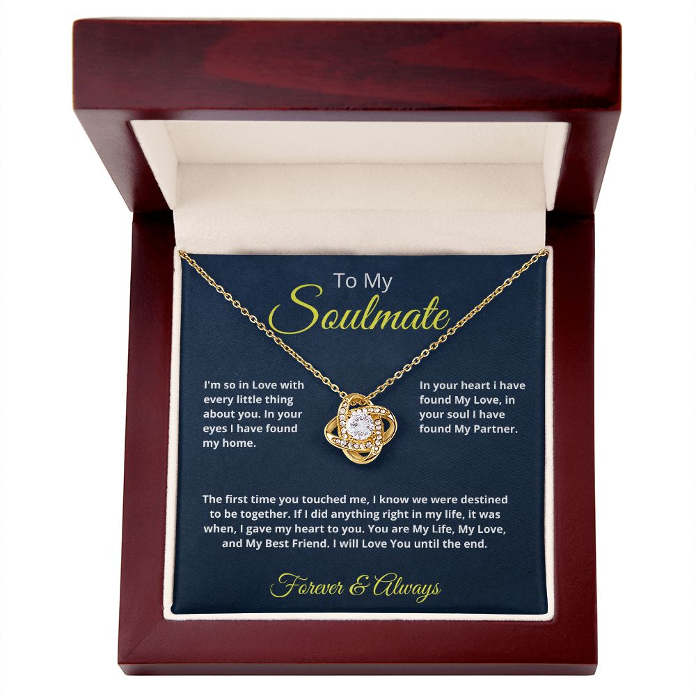 Soulmate Love Until the End Necklace - A Timeless Symbol of Forever Love