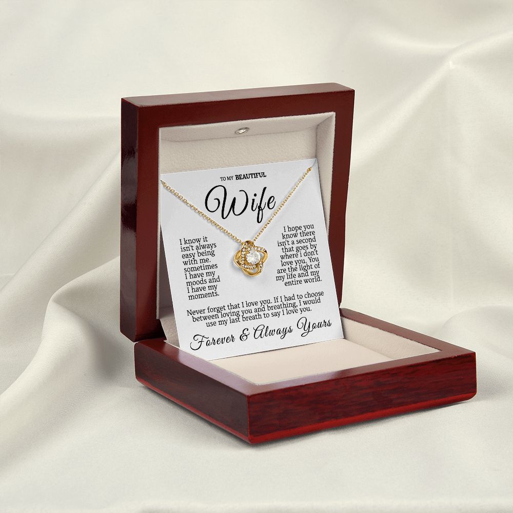 Gift For Wife - My Last Breath Love Knot Necklace oldy