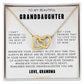 Granddaughter - I can't promise I'll be here for the rest of your life | Interlocking Heart Necklace