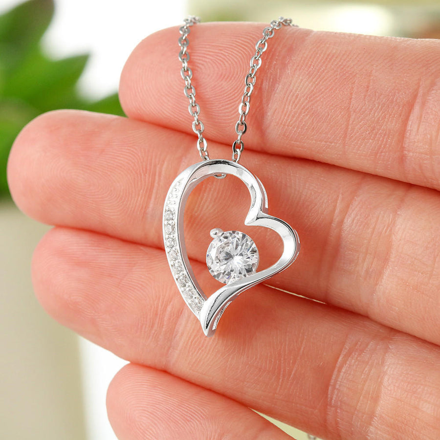 High Polished Heart Pendant Necklace - You Complete Me - Love, Your Husband