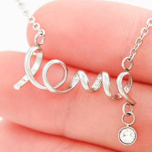 To My Mother - A Mom like you is the sweetest God has ever given me - Love  Always Your Son- Love Scripted Necklace