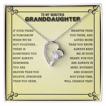Granddaughter - If Ever There is Tomorrow | Forever Love Necklace