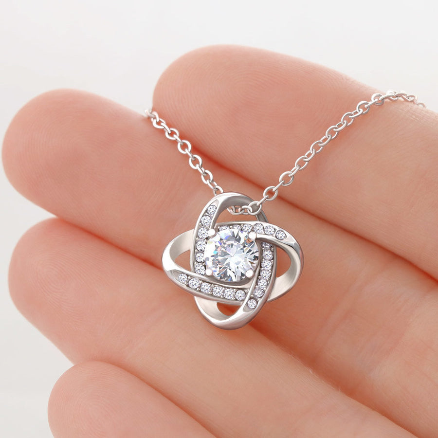 To My Future Wife - I promise to be your best friend - Love Knot Necklace