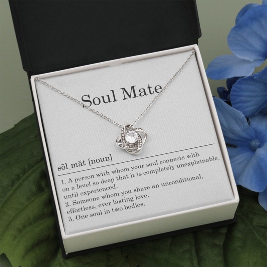 Soul Mate - A person with whom your soul connects | Love Knot Necklace