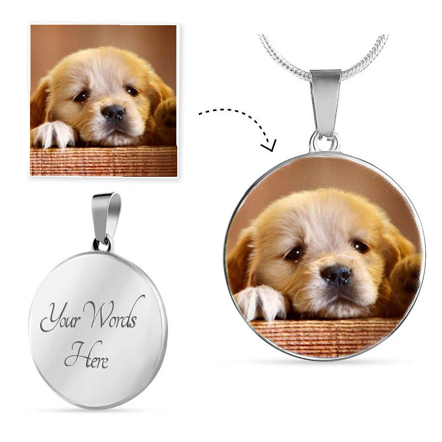 Personalize Your Own Circle Photo Necklace