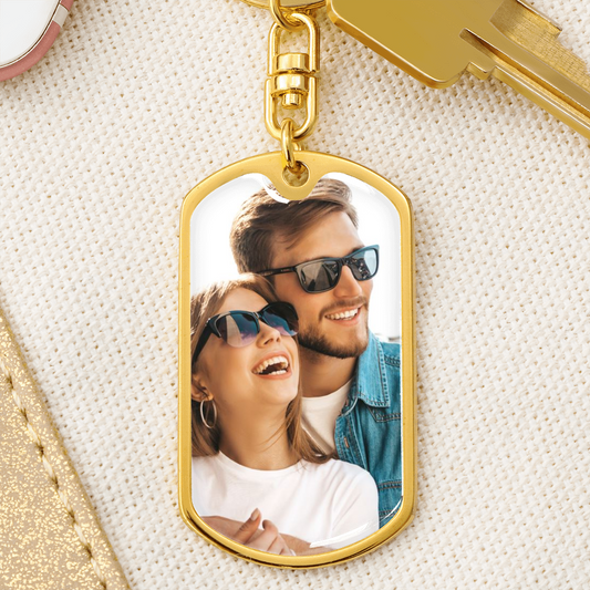 Photograph Keychain, Personalized Picture Keychain, Photo Keychain Personalized, Custom Photo Keychain